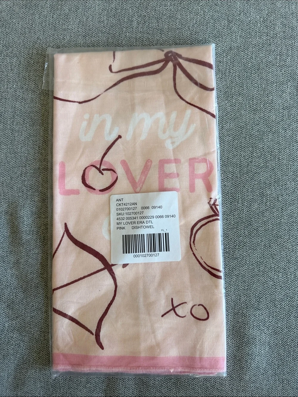 Anthropologie In my Lover Era Dish Towel